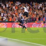 Leo Chichizola, en una acción en Mestalla / Blanquinegres.com