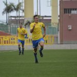 Agoney González, atacante de Las Palmas Atlético / Gelo Hernández