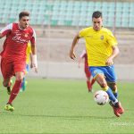 Agoney González, atacante de Las Palmas Atlético / Gelo Hernández