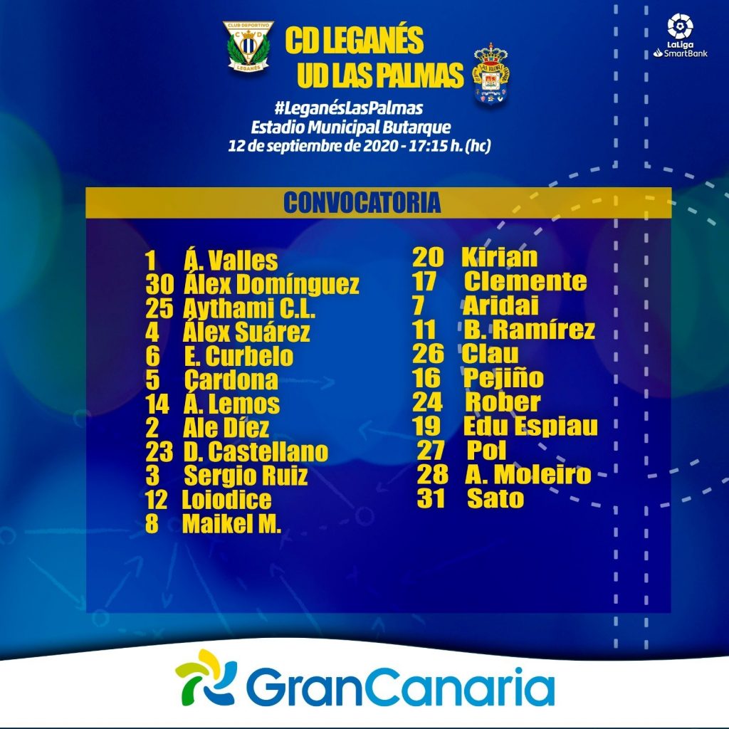 Convocatoria de las palmas