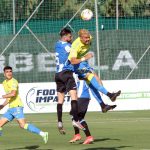 Pejiño, ante el Sevilla, en el encuentro amistoso en La Línea de la Concepción / UDLP_Oficial