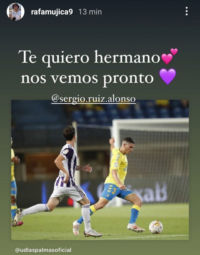 Este jueves, Sergio Ruiz se despidió en la Ciudad Deportiva de sus compañeros, los cuales también mandaron mensajes de apoyo para el jugador cántabro a través de las redes sociales.