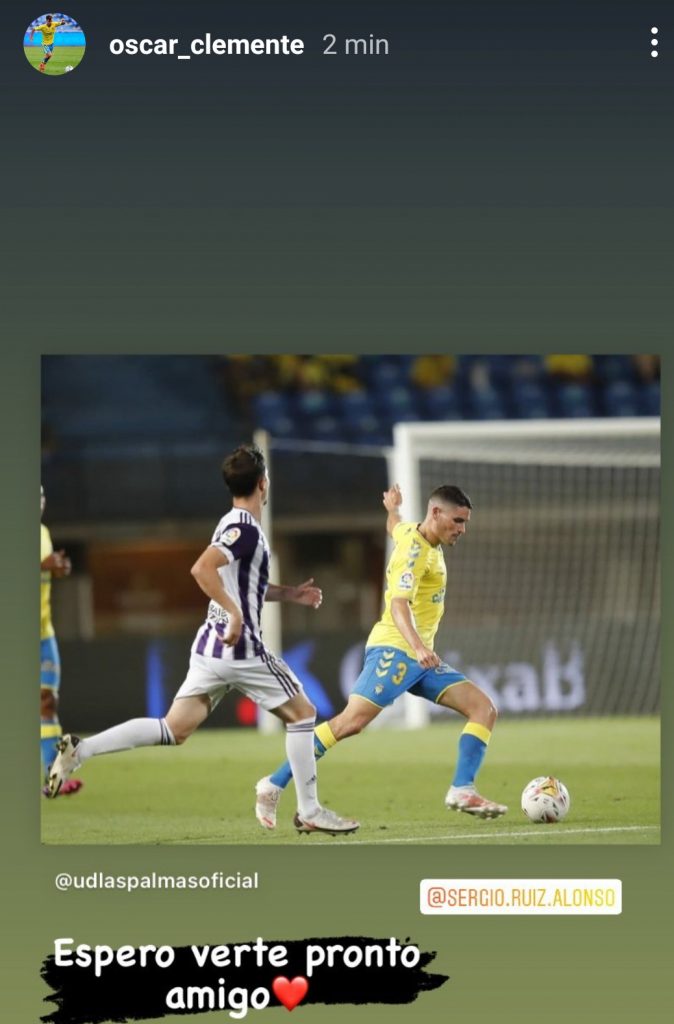 Este jueves, Sergio Ruiz se despidió en la Ciudad Deportiva de sus compañeros, los cuales también mandaron mensajes de apoyo para el jugador cántabro a través de las redes sociales.