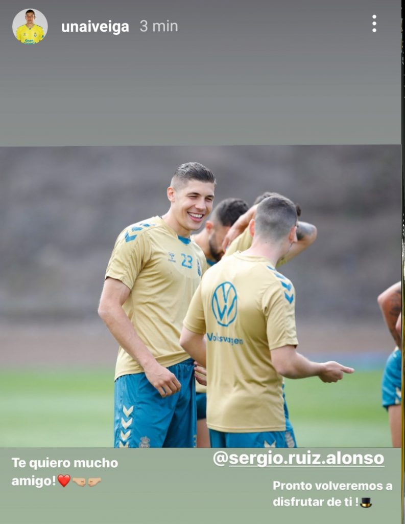 Este jueves, Sergio Ruiz se despidió en la Ciudad Deportiva de sus compañeros, los cuales también mandaron mensajes de apoyo para el jugador cántabro a través de las redes sociales.