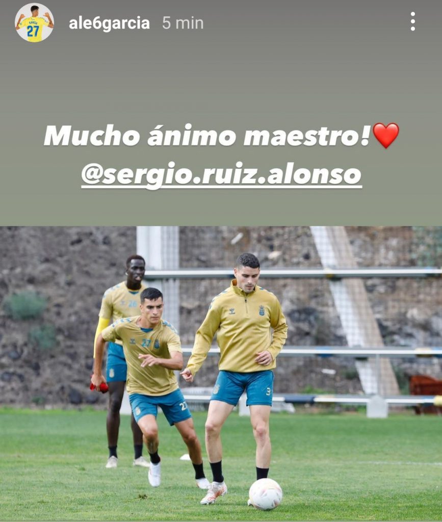 Este jueves, Sergio Ruiz se despidió en la Ciudad Deportiva de sus compañeros, los cuales también mandaron mensajes de apoyo para el jugador cántabro a través de las redes sociales.