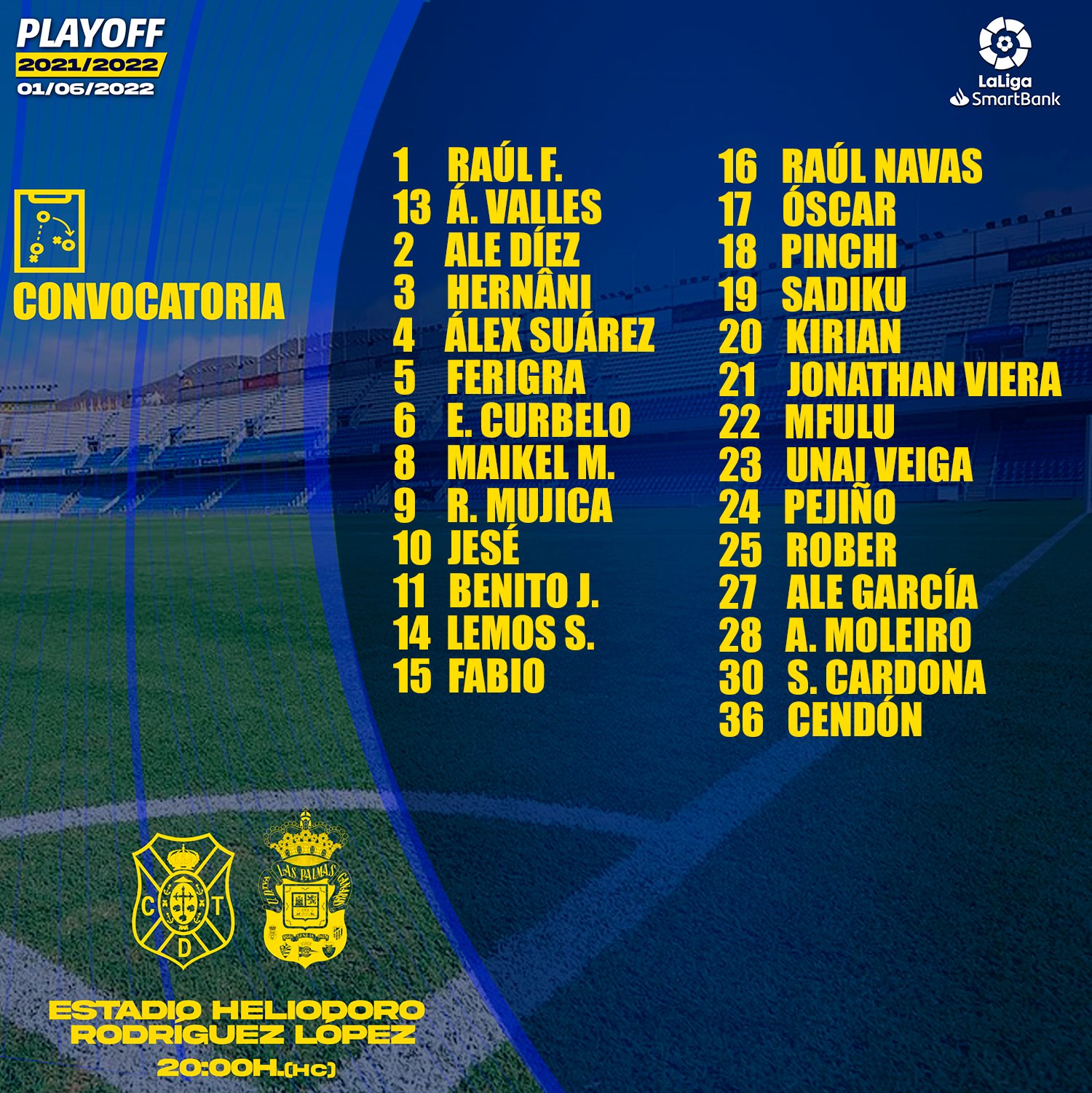 Convocatoria de las palmas