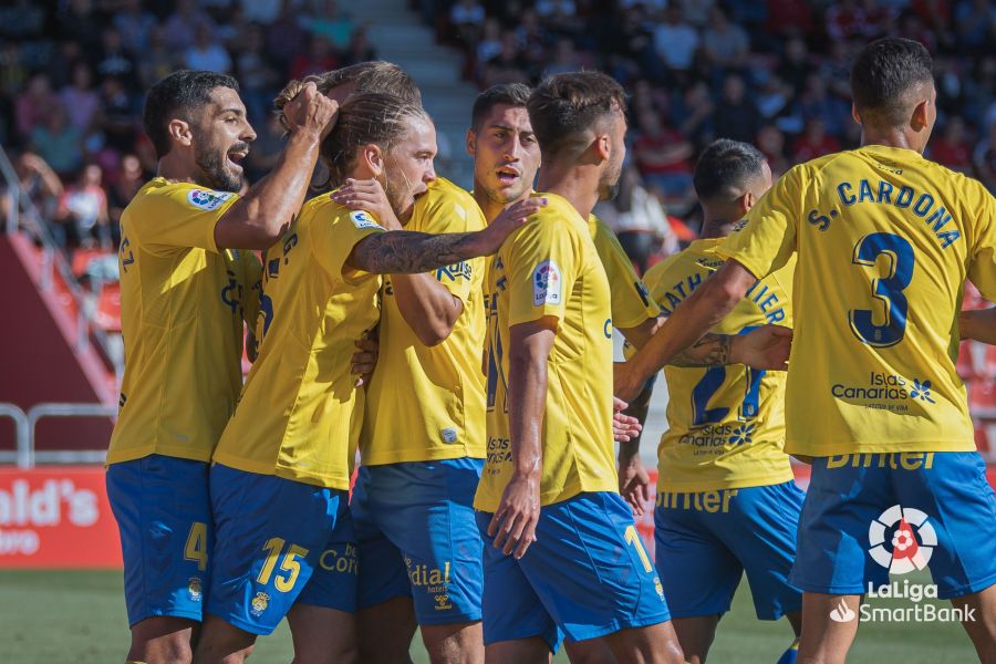 Posiciones de u. d. las palmas contra mirandés