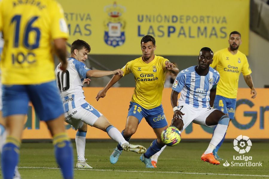 Posiciones de u. d. las palmas contra málaga cf