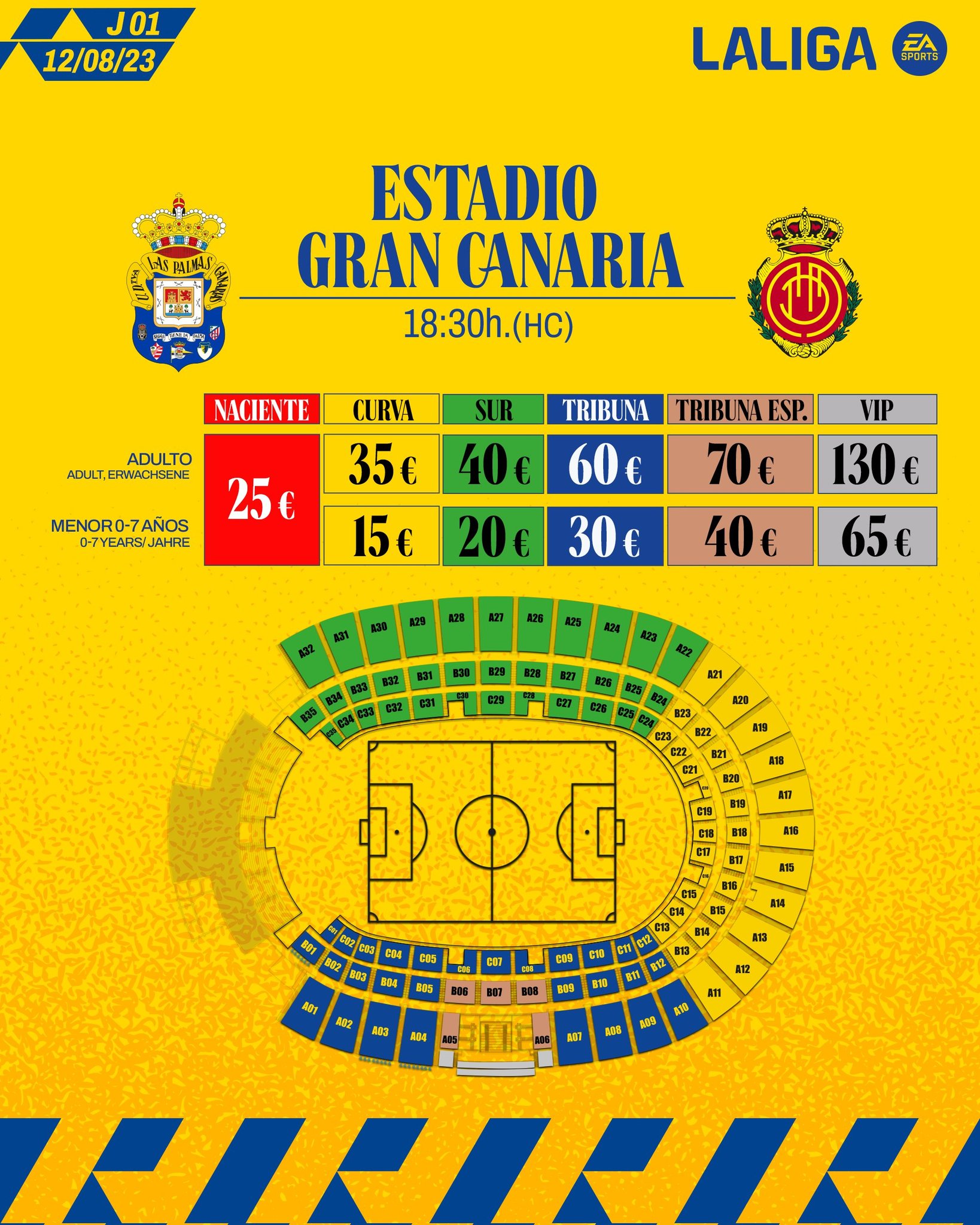 Partidos ud las palmas 2023