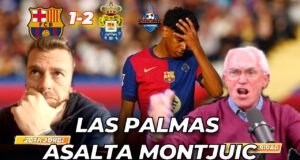 VÍDEO | A nivel nacional han sido muchas las repercusiones de la victoria de la UD Las Palmas. Así vivieron en El Chiringuito la victoria amarilla. En El Chiringuito Inside retransmitieron el encuentro entre el FC Barcelona y la UD Las Palmas. Los comentaristas habituales culés, Jota Jordi y el Lobo Carrasco, y por la