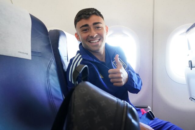 Alberto Moleiro, concentración avión España