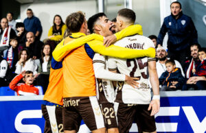 CRÓNICA | Miloš Luković rescata un punto en El Alcoraz (1-1)