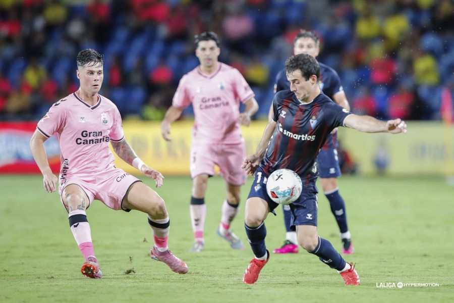 Sergio Barcia Eibar | udlaspalmas.NET El conjunto grancanario tuvo un partido con muchos altibajos, con la peor primera parte de la temporada, pero donde tuvo opciones de golear al Eibar hasta que éste recortó distancias para hacer sufrir al Gran Canaria durante unos minutos hasta que Enrique Clemente cerró el partido. Ale García y Miloš Luković pusieron a Las Palmas