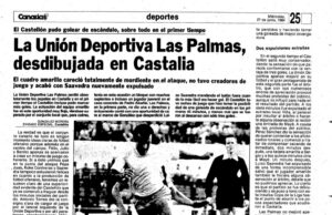 El día que Las Palmas perdió una Copa en el antiguo Castalia