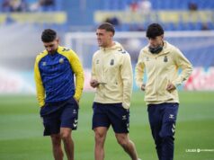 Álex Suárez, Juanma Herzog, jugadores de la UD Las Palmas