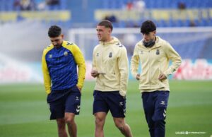 Álex Suárez, Juanma Herzog, jugadores de la UD Las Palmas