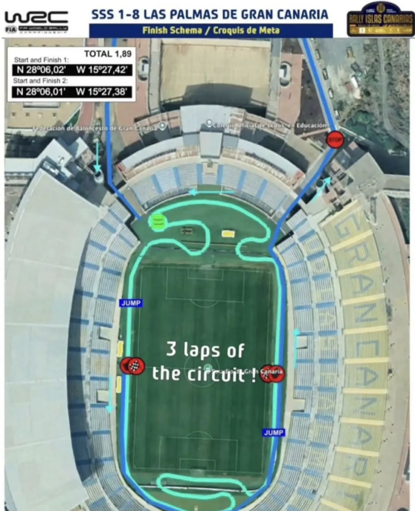 Captura-de-pantalla-2026-04-04-a-las-213801 | udlaspalmas.NET Descubra cómo será el recorrido en el Super Especial del Rally Islas Canarias, que se disputa entre el 23 y 26 de abril en Gran Canaria. Año especial para el Rally Islas Canarias, que celebra su 50ª aniversario, segundo como cita del World Rally Car (WRC). Este sábado ha sido desvelada una de las etapas