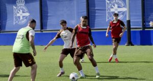 Sin tiempo que perder: Las Palmas se ejercita en Abegondo