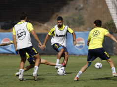 Álex Suárez ya entrena con el grupo: «Con muchas ganas de volver»