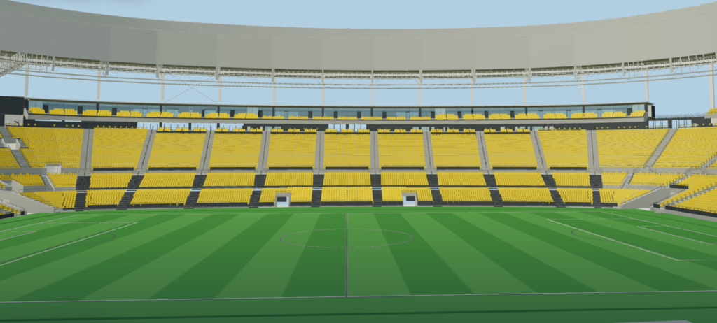 Captura de pantalla 2026-09-09 a las 214240 | udlaspalmas.NET El futuro Estadio de Gran Canaria reservará cerca de 4.850 metros cuadrados útiles a salas VIP y palcos. El Tunnel Club permitirá contemplar a los jugadores antes de su salida al césped.