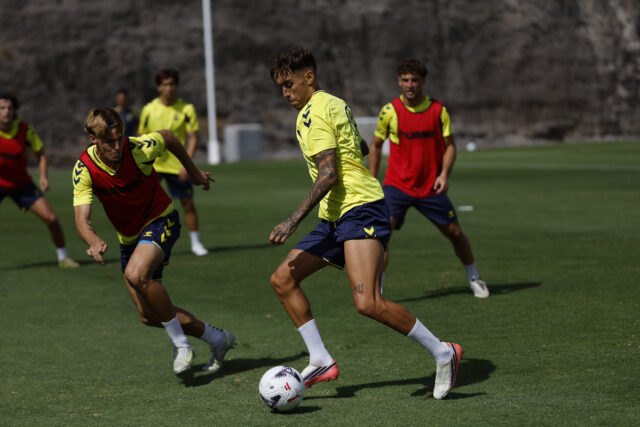 Jefté Betancor entrenamiento