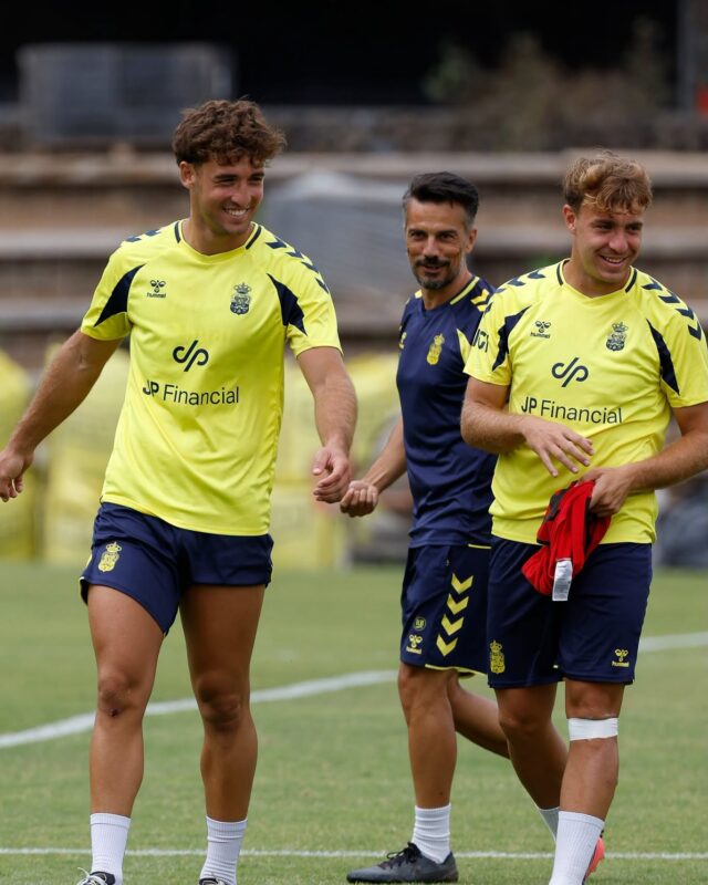 Rubén de la Barrera Juanma Herzog y Elías Romero entrenamiento